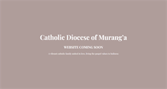 Desktop Screenshot of catholicdiocesemuranga.org